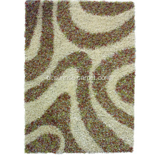 Poliester wiskoza kudłaty dywan z wzorem